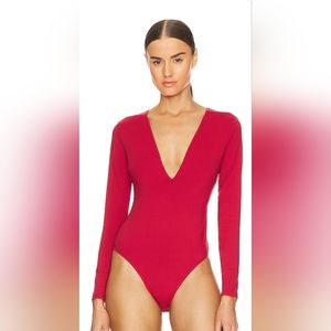 Fleur du Mal Deep Plunge Bodysuit